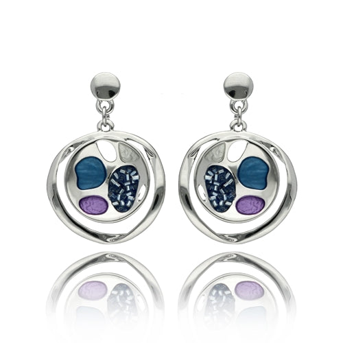 Ohrringe - farbige Emaille