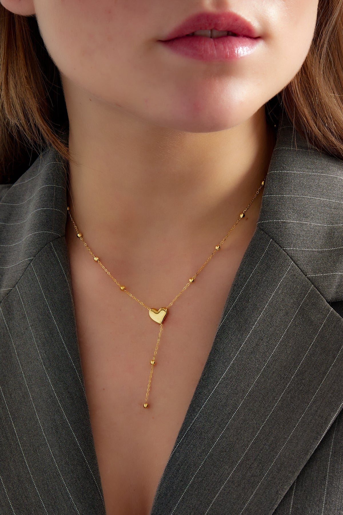 Herzkette mit Kugeln