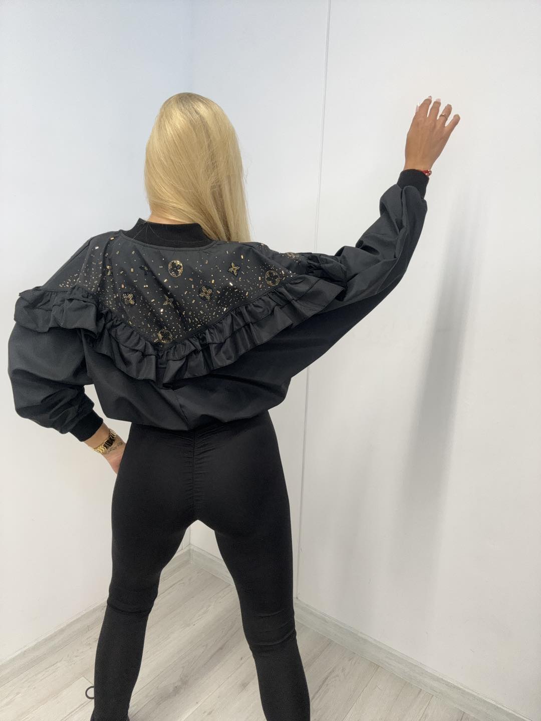Jacke mit Rüschen