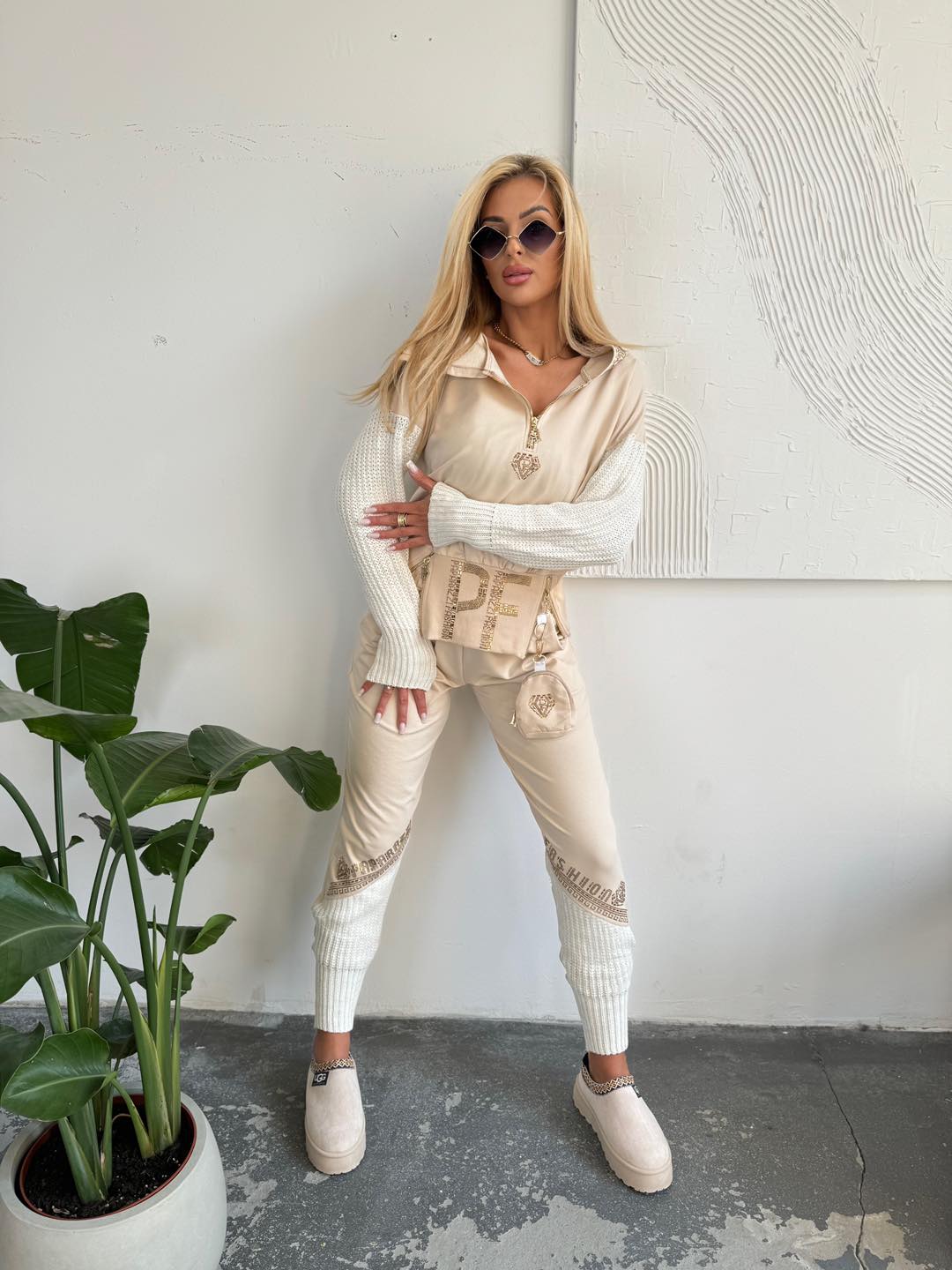 SET Freizeitanzug Beige
