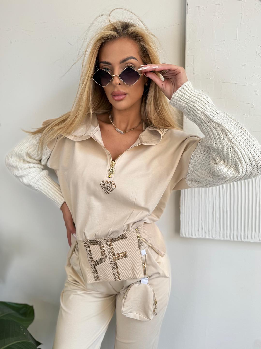 SET Freizeitanzug Beige