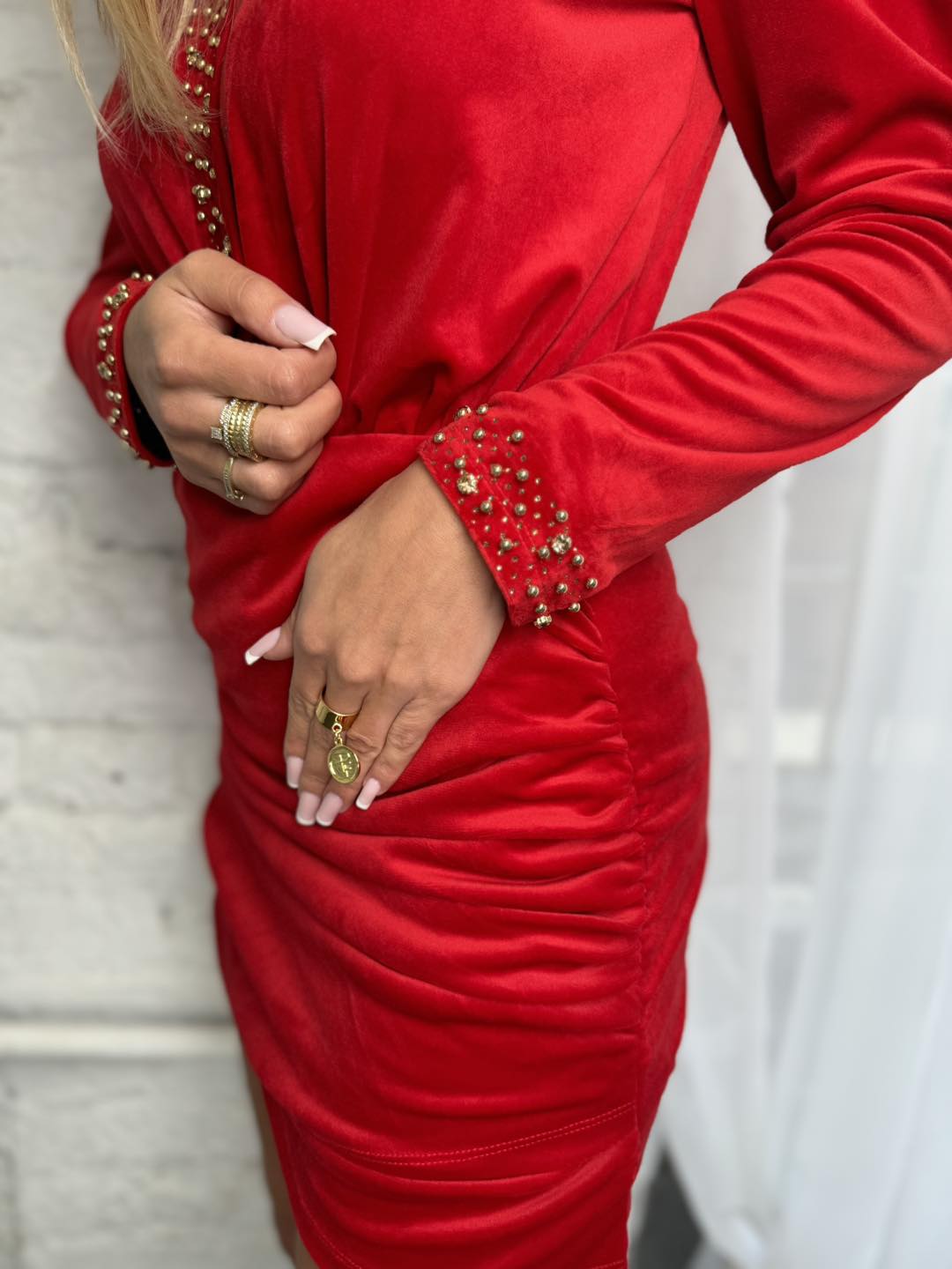 Kleid aus weichem Samt