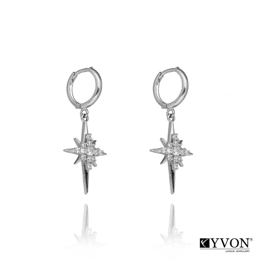 Ohrringe mit Zirkonia Stern