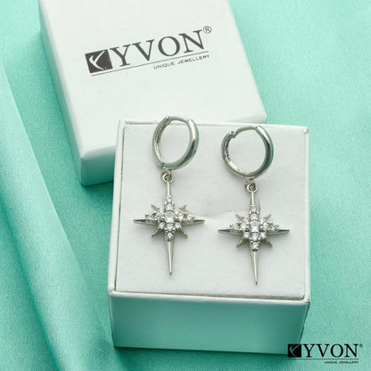 Ohrringe mit Zirkonia Stern