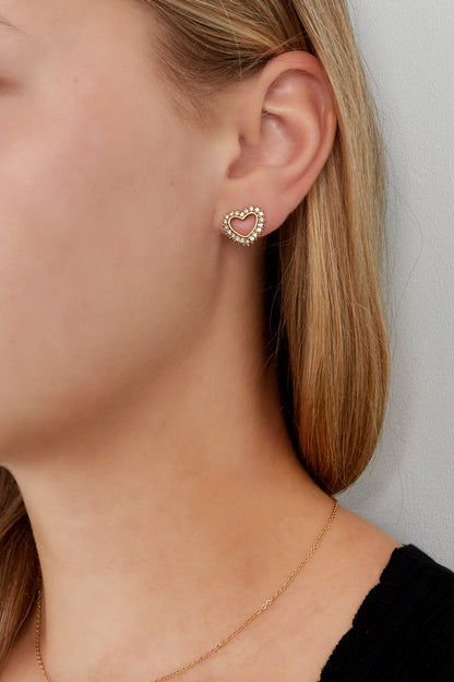 Ohrstecker Diamant-Herz