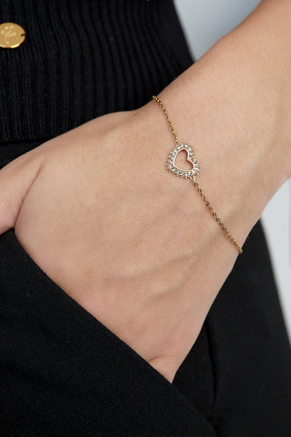 Armband Diamant-Herz