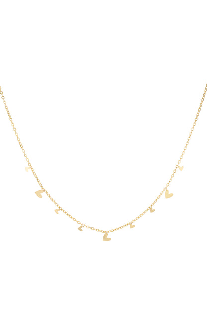 Halskette mit Herzen
