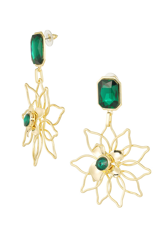 Ohrringe mit Blumenanhänger