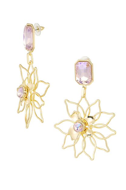 Ohrringe mit Blumenanhänger