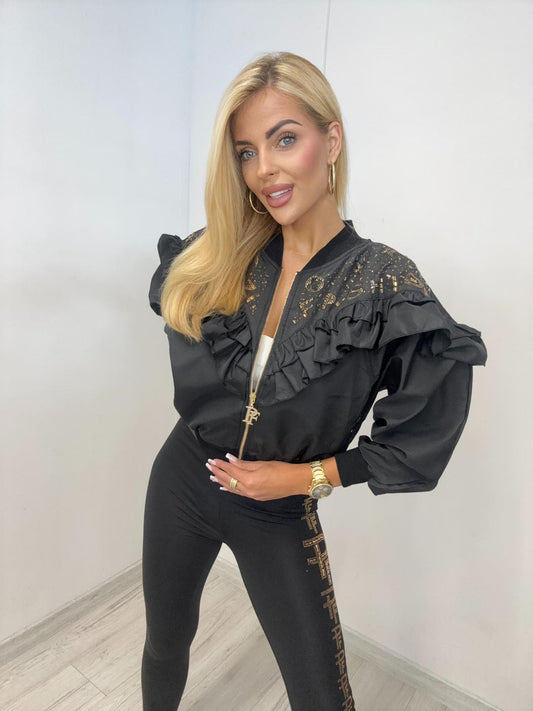 Jacke mit Rüschen