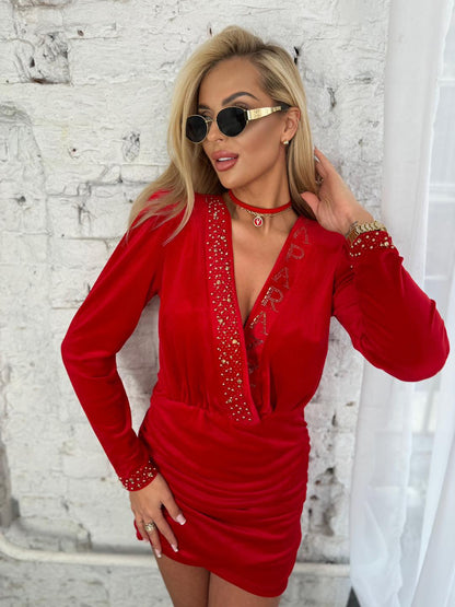 Kleid aus weichem Samt