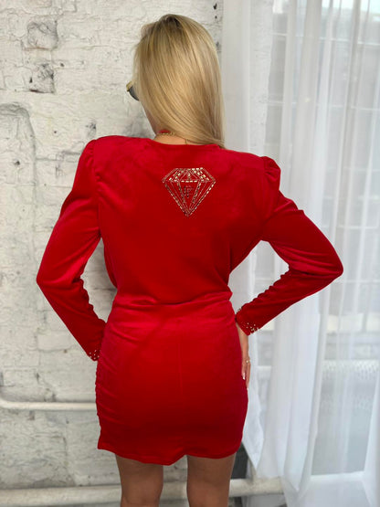 Kleid aus weichem Samt