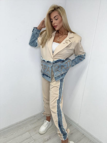 SET Blazer + Hose Beige