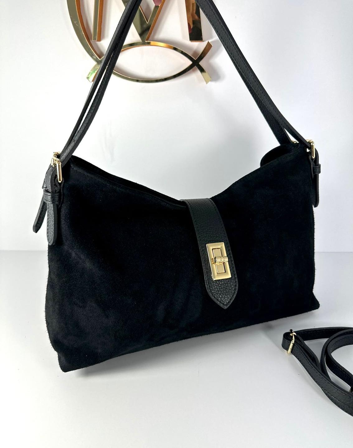 Handtasche Wildleder