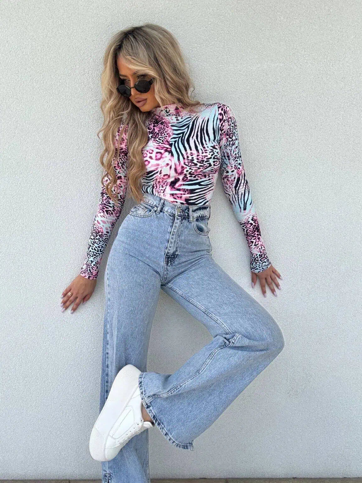 Langarmshirt SKIN Animal-Print